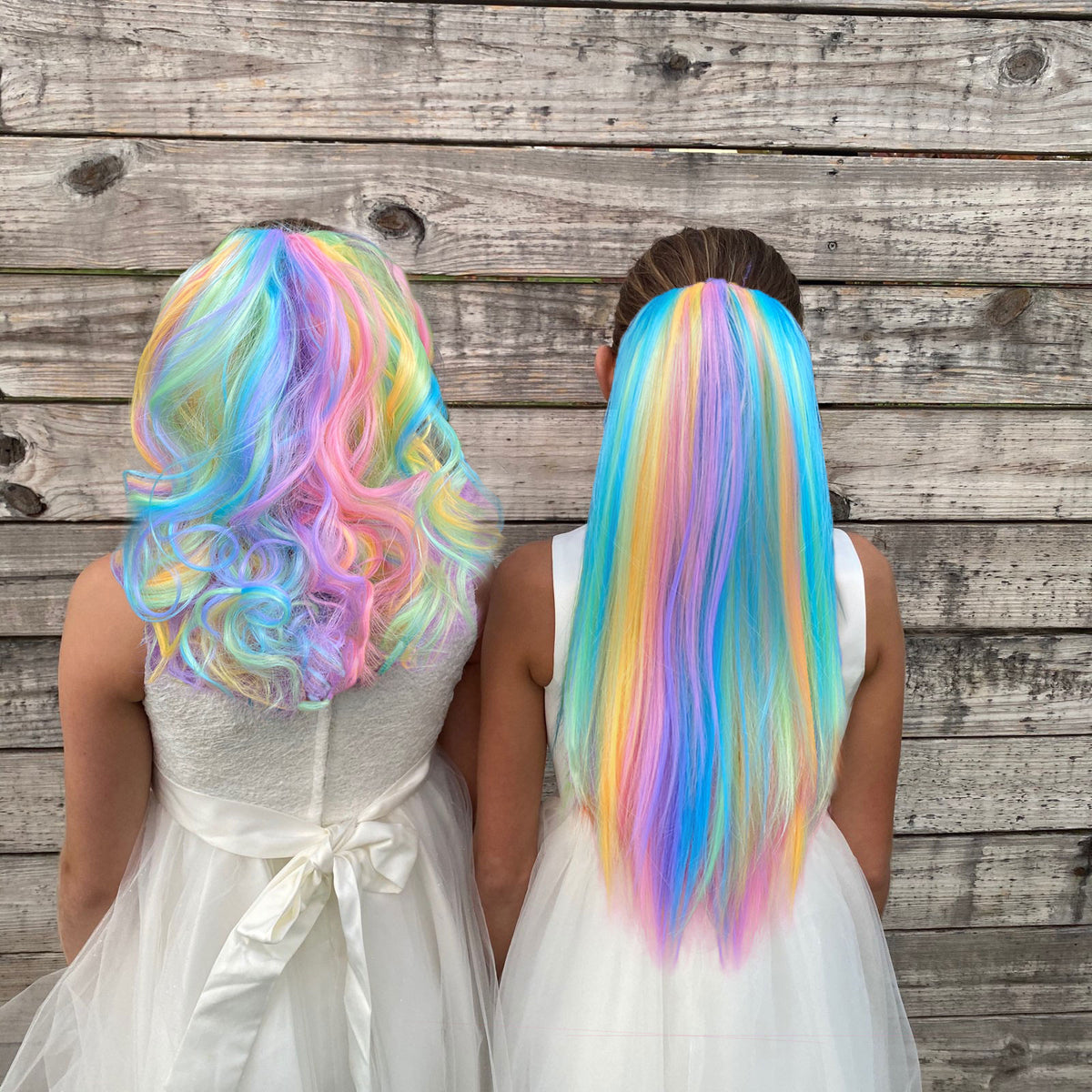 Hair store extensions rainbow