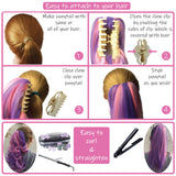 Instructions how to clip in the kids hair extensions