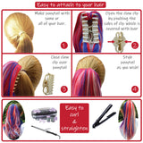 Girls colorful hair extensions ease od use