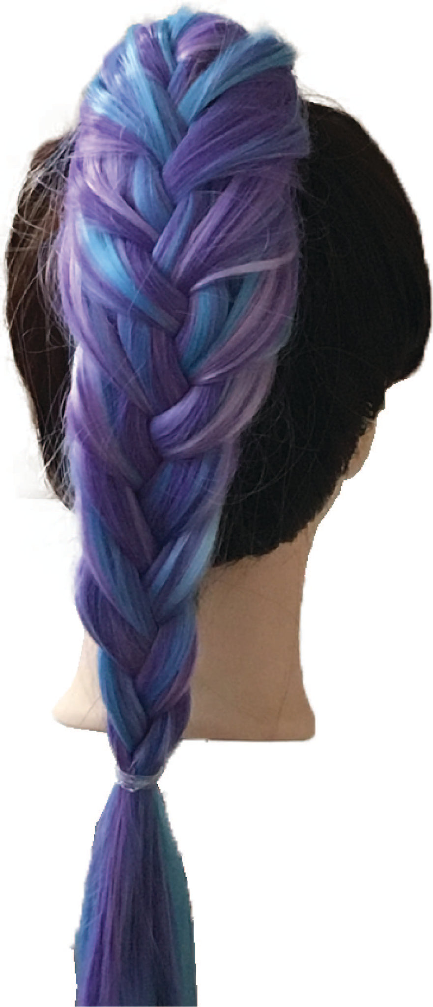 Kids Blue & Raspberry Ponytail Hair Extensions My Hair Popz