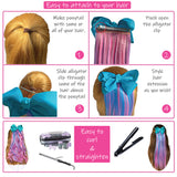 How to attach hair extension with alligator clip
