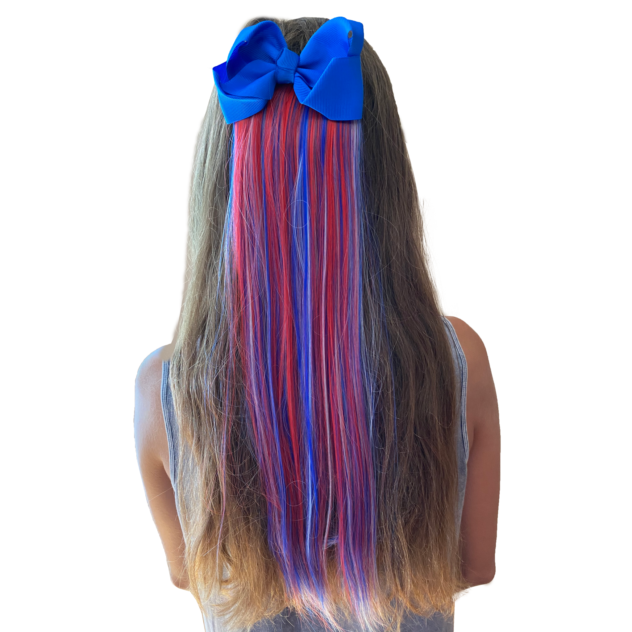 Red white and blue hair accessories deals